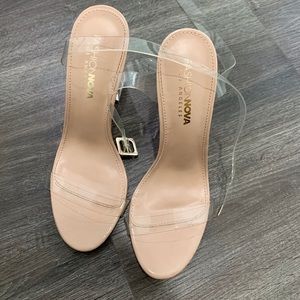 Fashion Nova clear heels